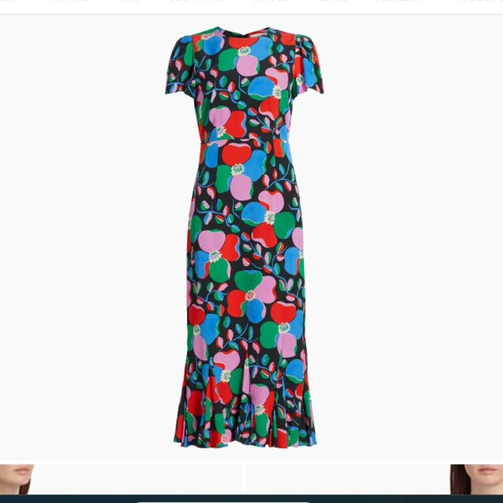 RHODE Multicolor Floral Maxi Dress